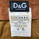 Dolce and Gabbana D&G Vintage Suede Corduroy Flare Jeans (30W)