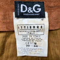 Dolce and Gabbana D&G Vintage Suede Corduroy Flare Jeans (30W)
