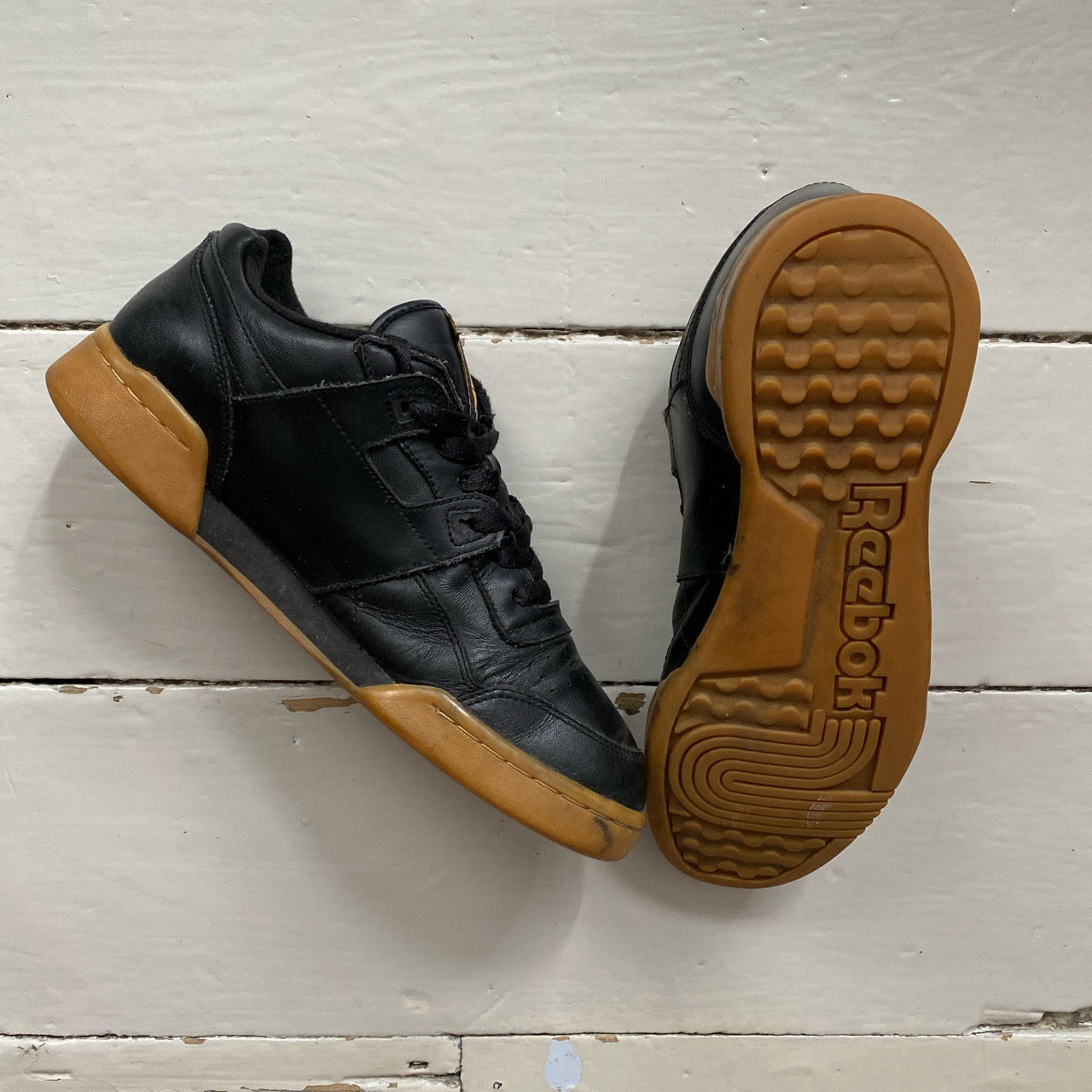 Reebok Classics Gym Black Gum Sole (UK 8)