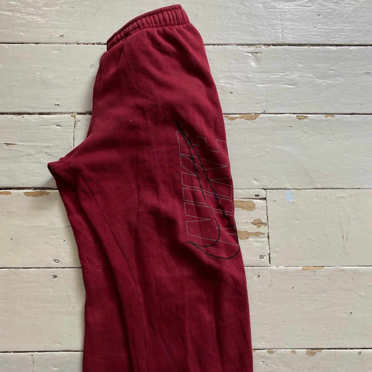 Nike Club Swoosh Red Joggers (Large)