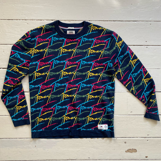 Tommy Hilfiger Signature Multi Colour Jumper (Large)