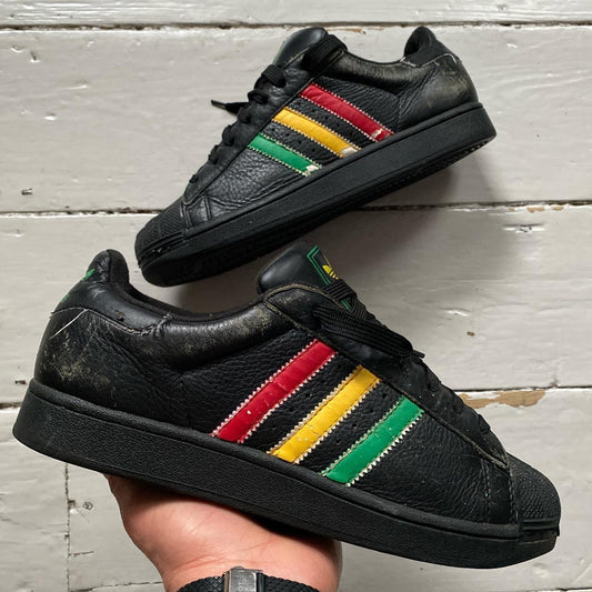 Adidas Superstars Rasta Black (UK 9)