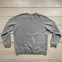 Nike Swoosh Grey and White Jumper (XL)