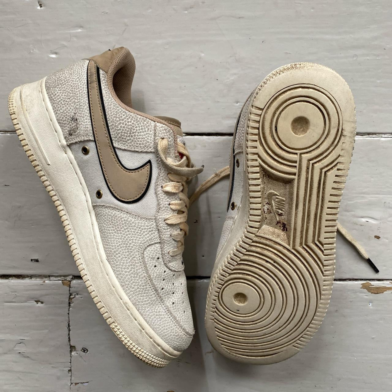 Nike Air Force 1 Sail Linen Beige (UK 8)