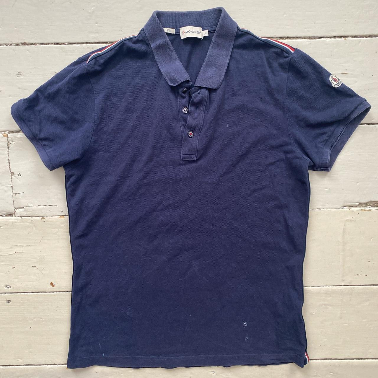 Moncler Navy Polo Shirt (Large)