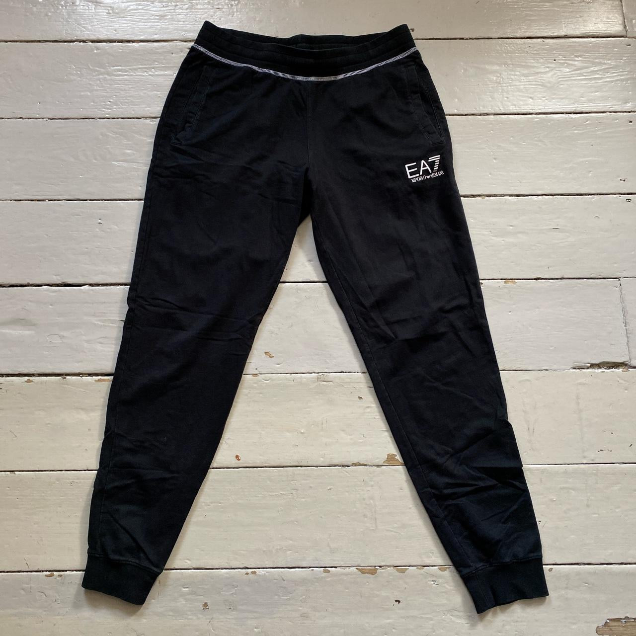 EA7 Emporio Armani Black Joggers (XL)