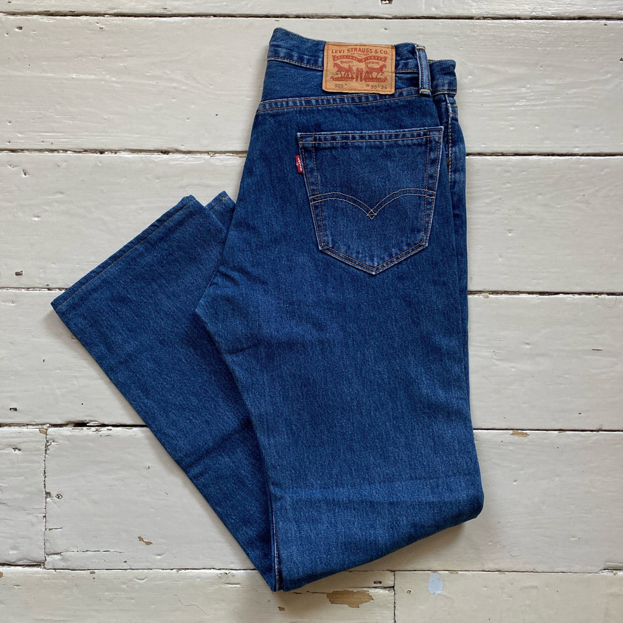 Levis 505 Navy Jeans (30/29)