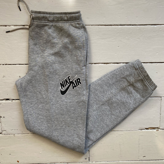 Nike Swoosh Spellout Grey Joggers (Medium)