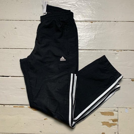 Adidas Black and White Shell Bottoms (Small)