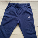 Nike Swoosh Navy Joggers (Large)