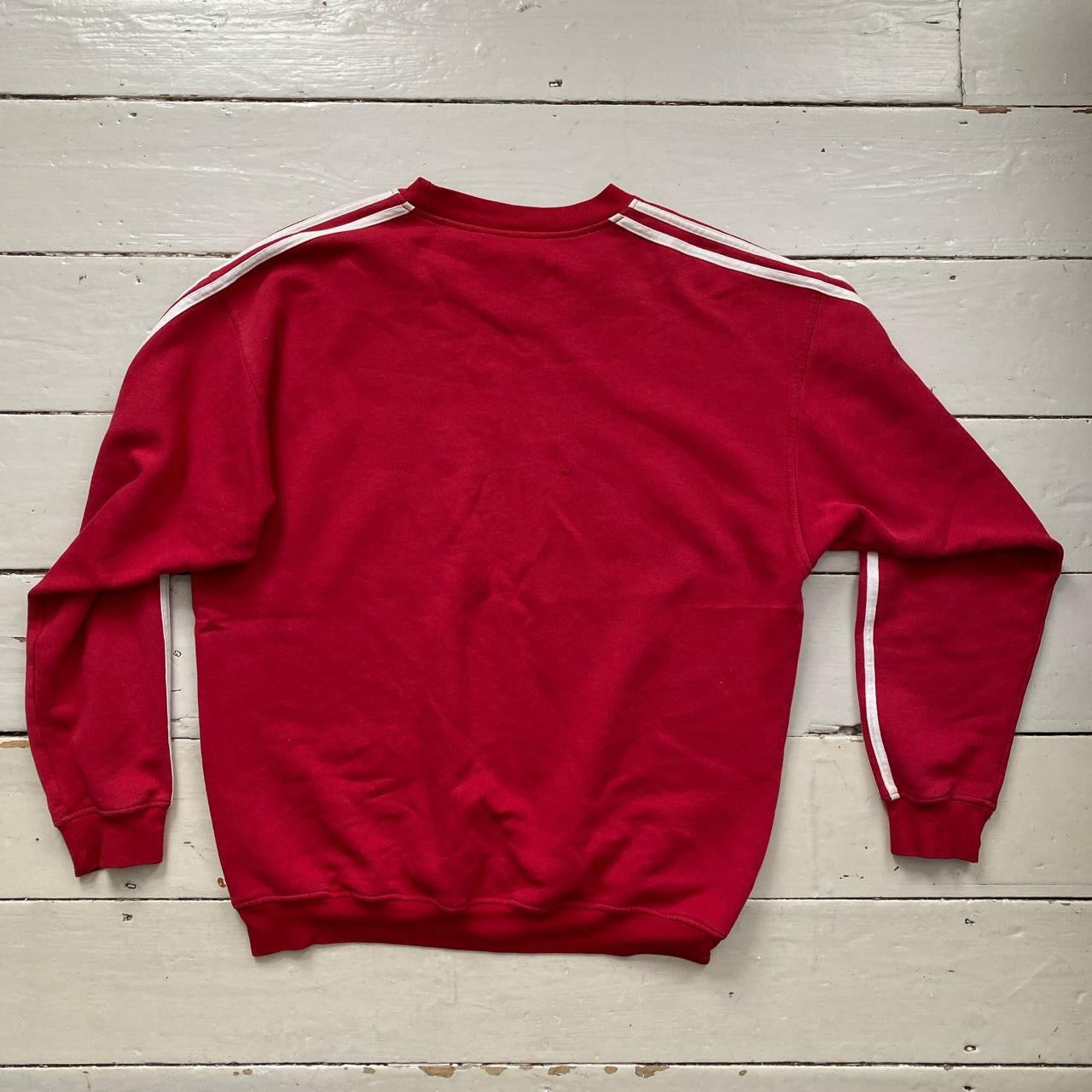 Adidas Vintage Red Jumper (Large)