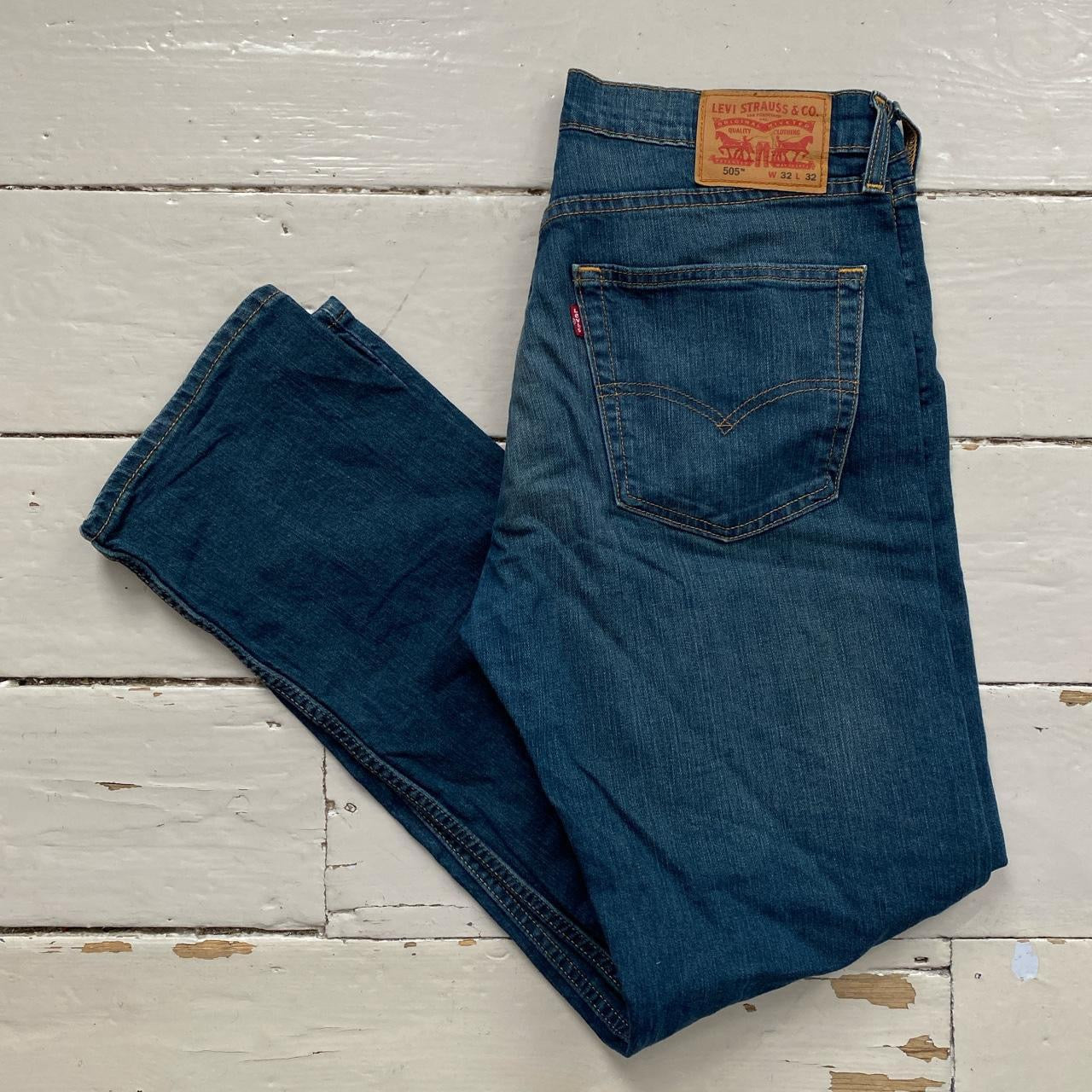 Levis 505 Blue Jeans (32/31)