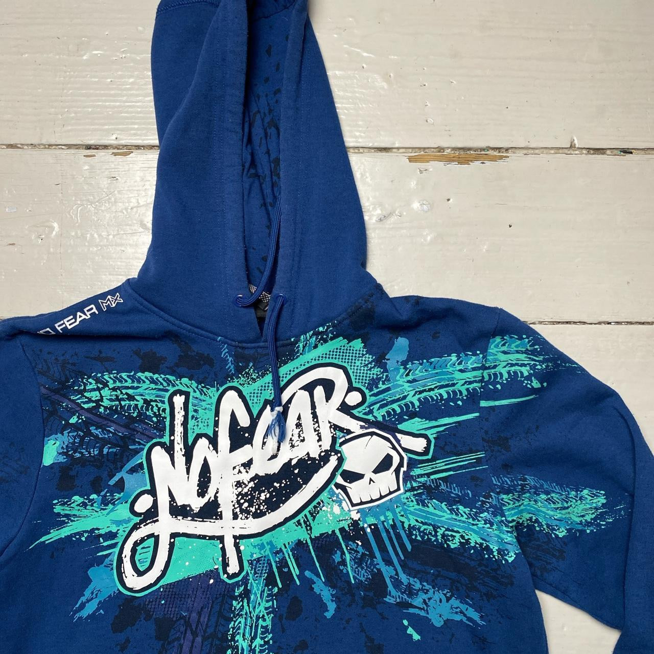 No Fear Graffiti Skull Hoodie (Medium)