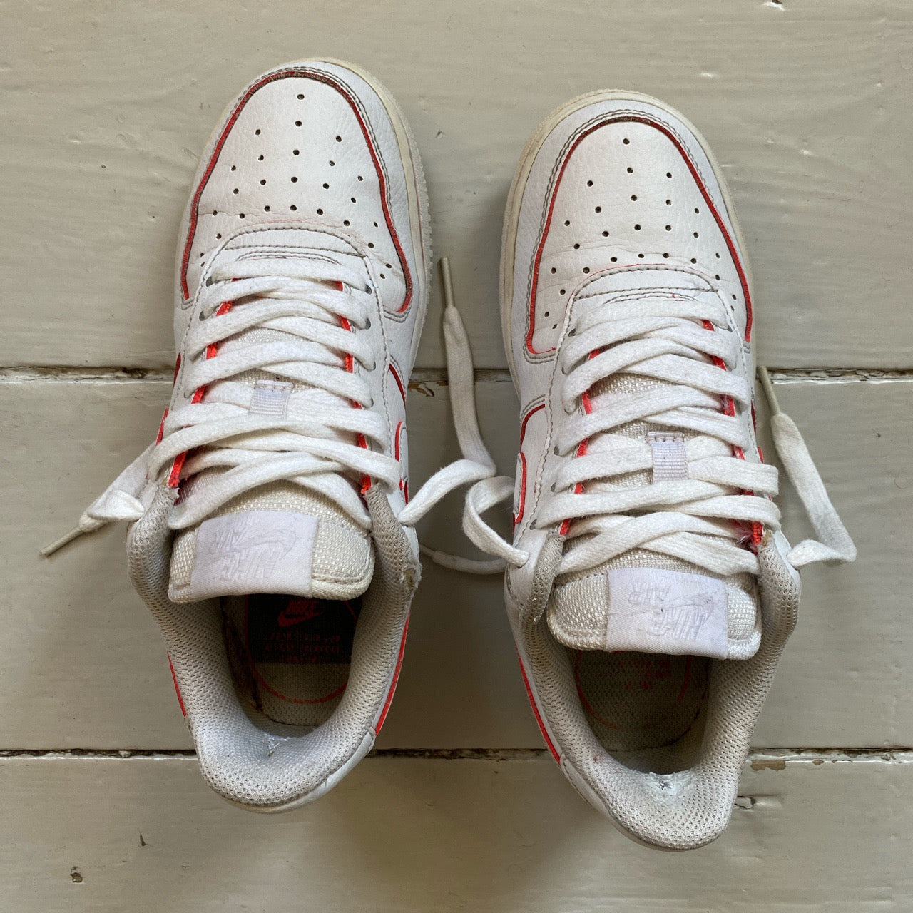 Nike Air Force 1 White Pink Edge (UK 4)