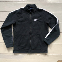 Nike Black and White Swoosh Zip Up (Medium)