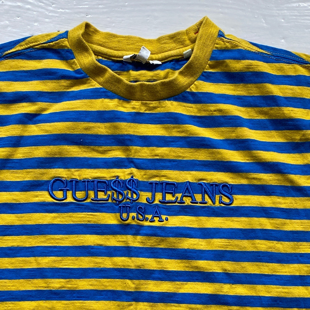 Guess ASAP Rocky Striped T Shirt (Small)