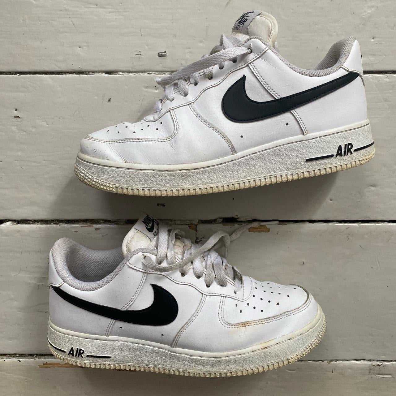 Nike Air Force 1 White and Black (UK 6.5)