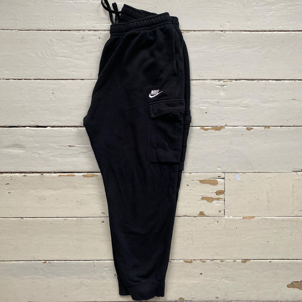 Nike Swoosh Cargo Black Joggers (XXL)