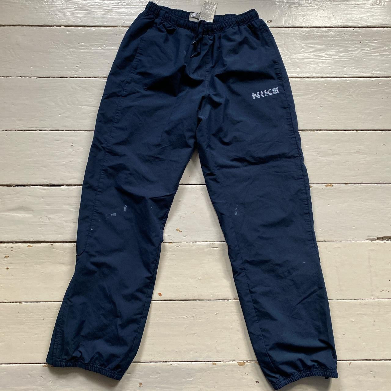 Nike Vintage Spellout Navy Shell bottoms (Medium)