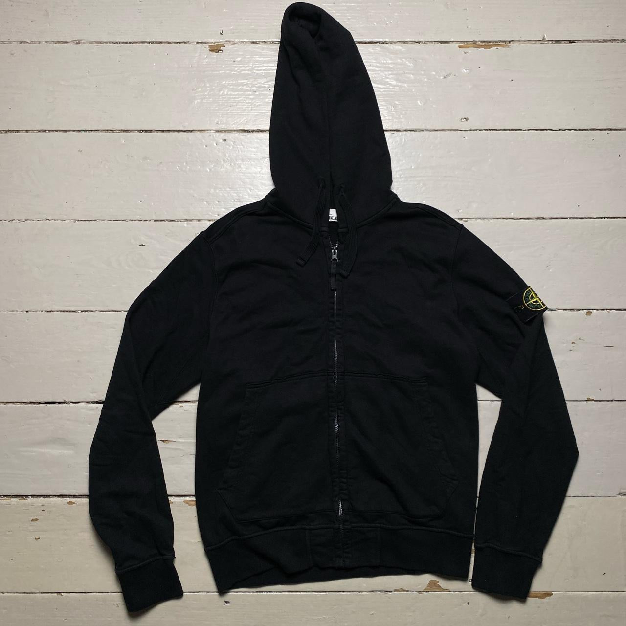 Stone Island Black Hoodie (Large)