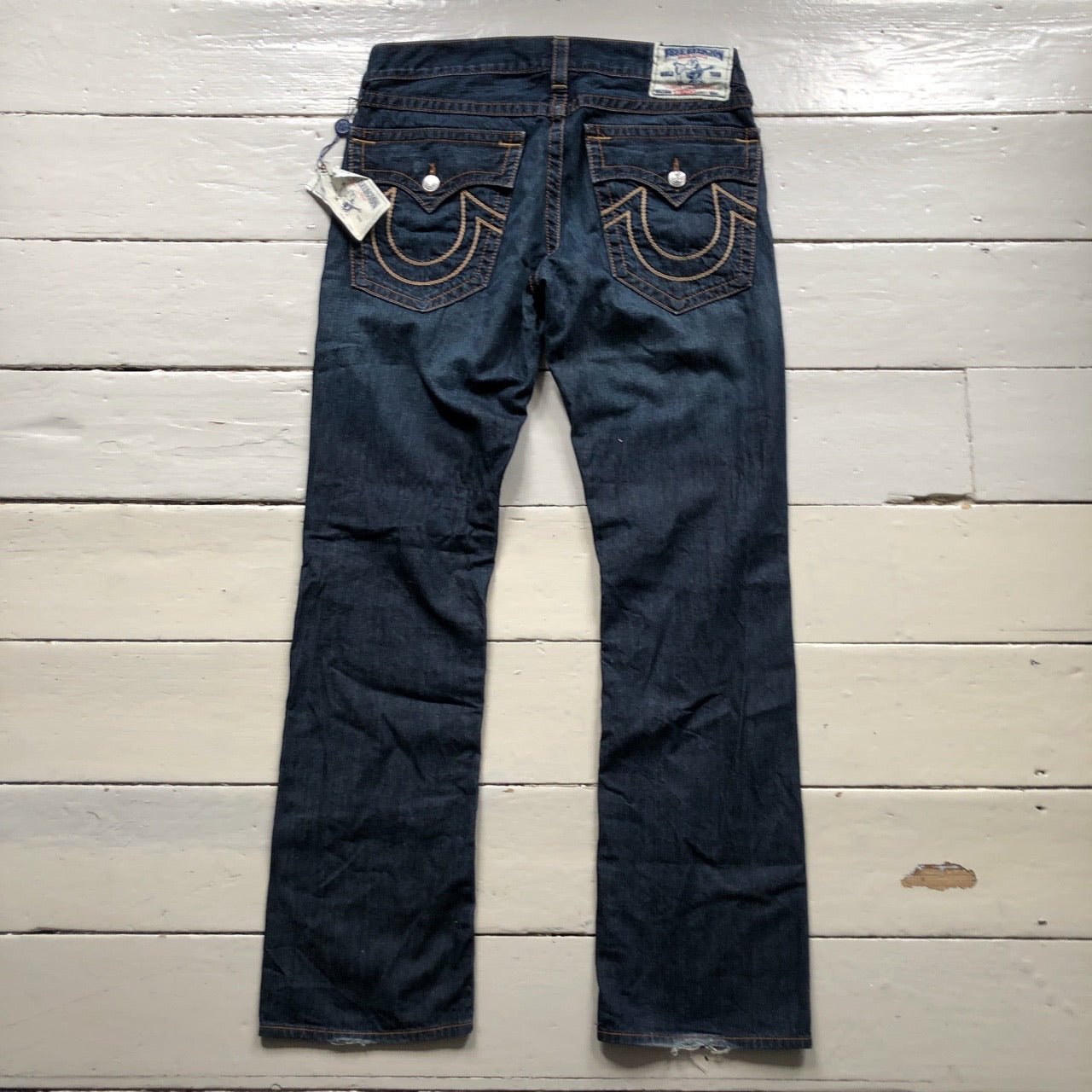 True Religion Straight Jeans Brown Stitch (33/34)