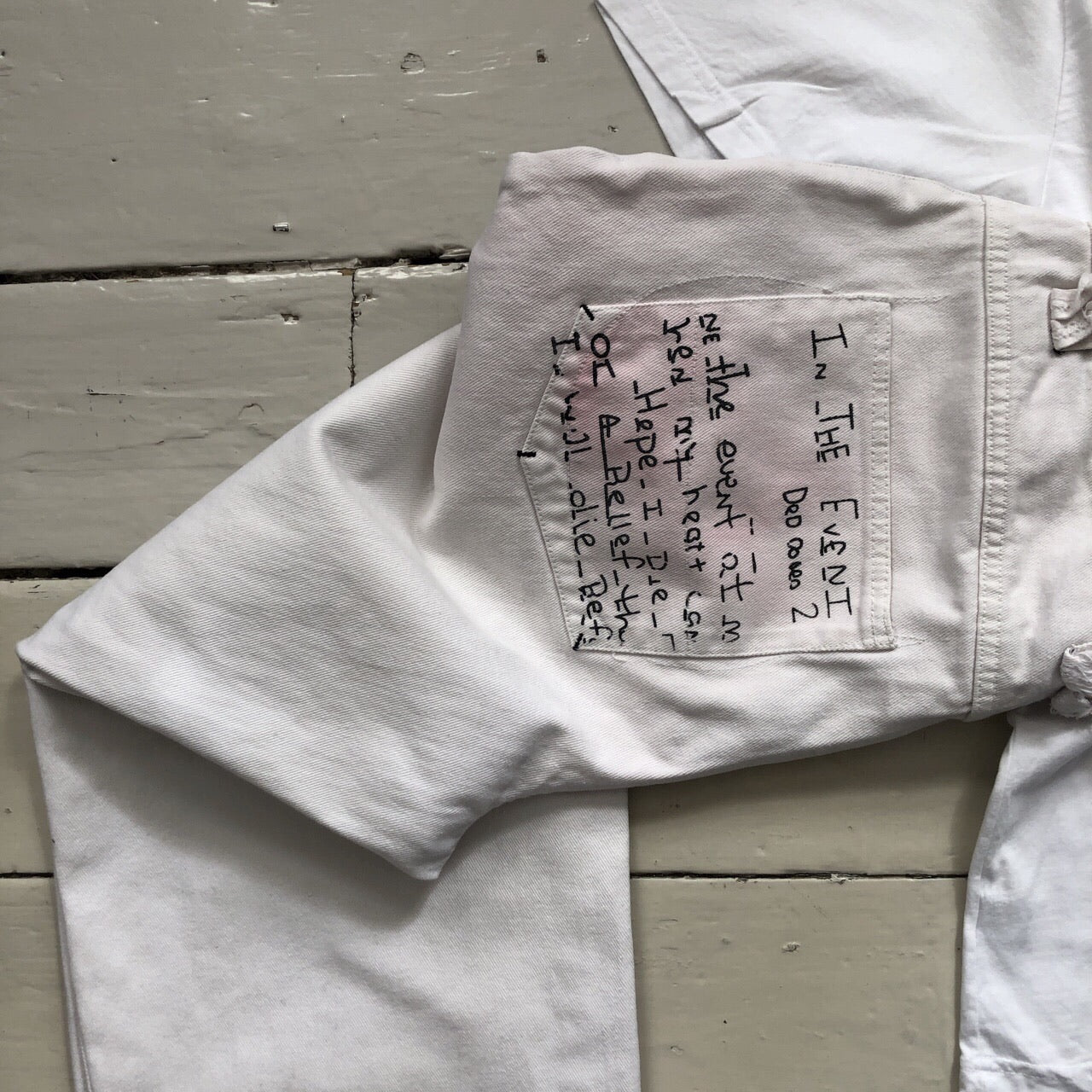 Tupac Makaveli Vintage White Jeans (36/28)