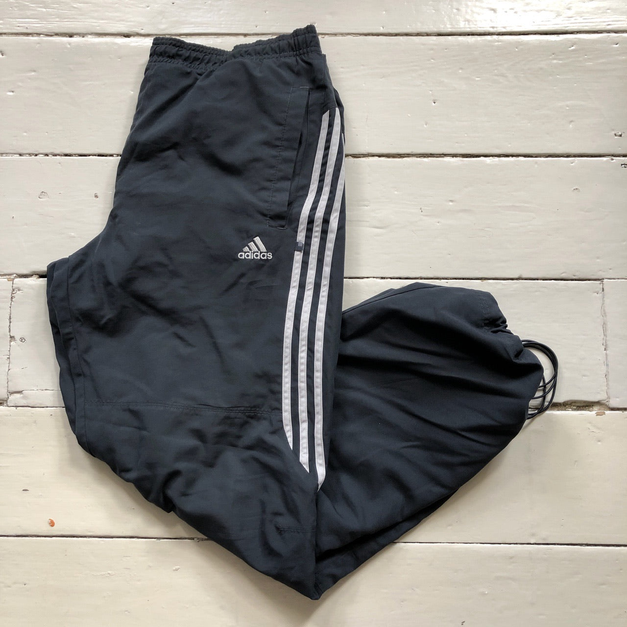 Adidas Grey Shell Bottoms (Large)