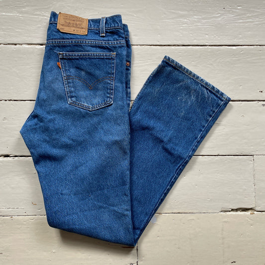 Levis 517 Blue Bootcut Jeans (34/34)