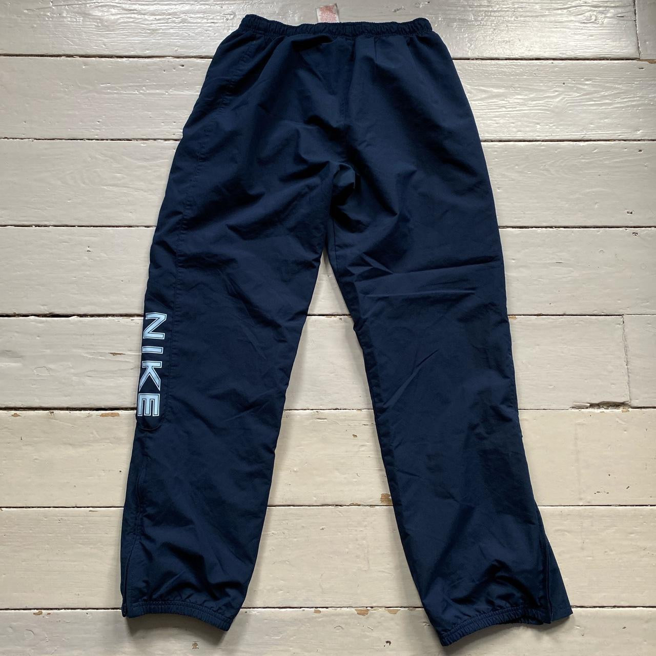 Nike Vintage Spellout Navy Shell bottoms (Medium)