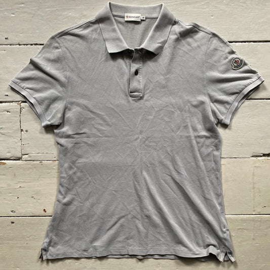 Moncler Grey Polo Shirt (Medium)