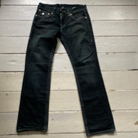 True Religion Straight Jeans Black and White (32/34)