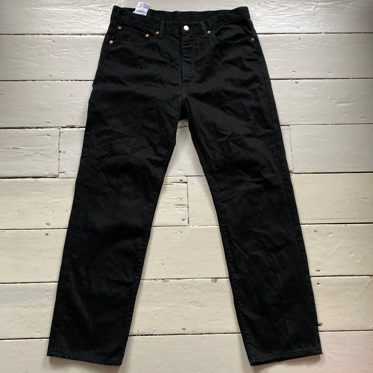 Levis 751 Black Straight Jeans (36/32)