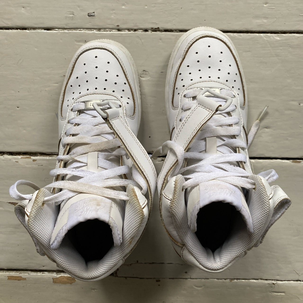 Nike Air Force 1 White Mid (UK 5.5)