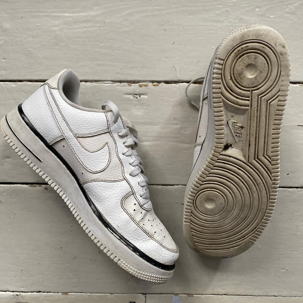 Nike Air Force 1 White and Black (UK 9)