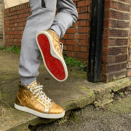 Christian Louboutin Ruban Gold Sneakers (UK 9)