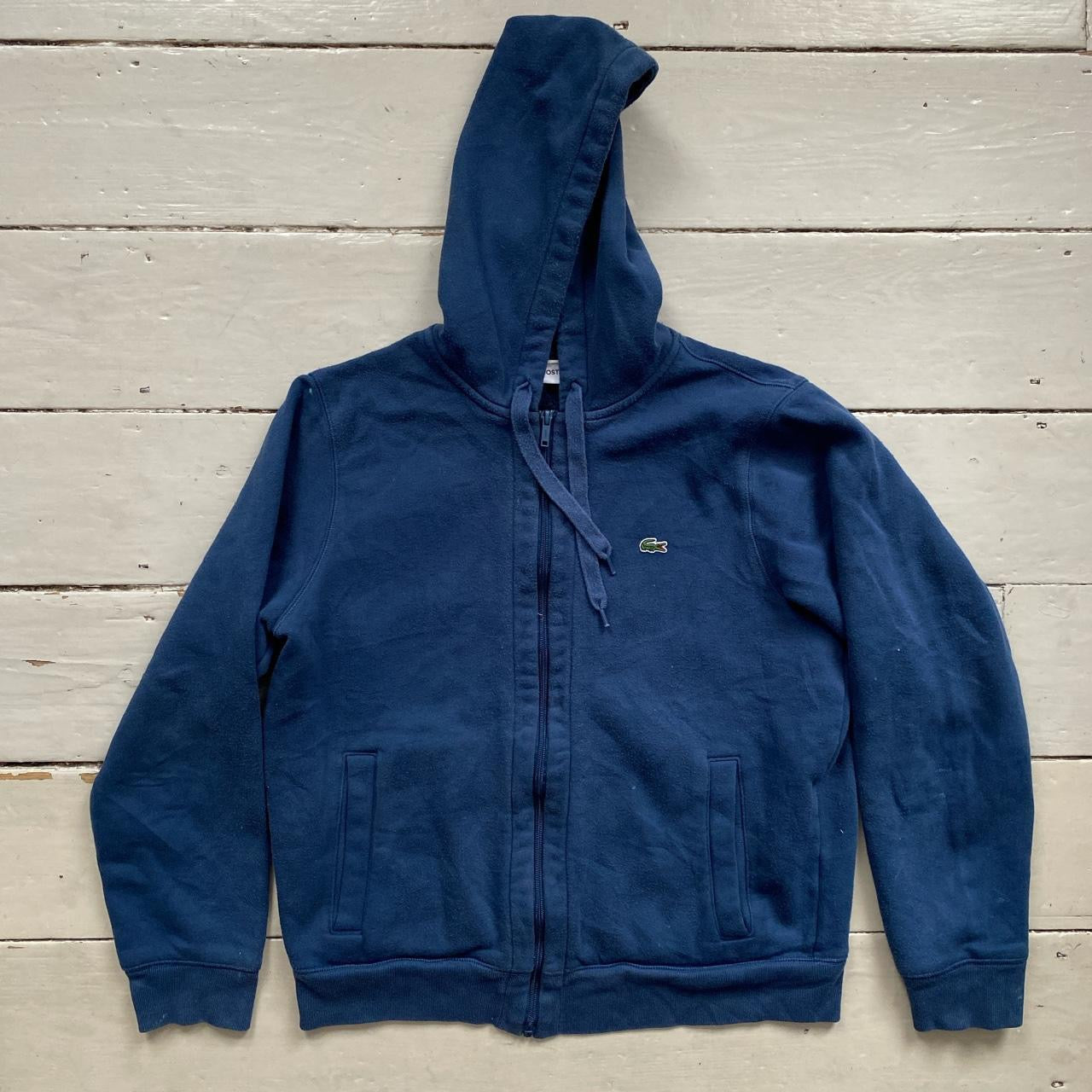 Lacoste Croc Blue hoodie (Large)