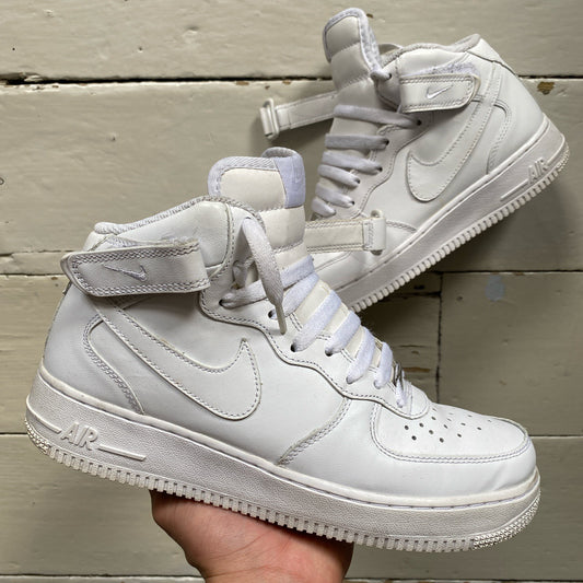 Nike Air Force 1 Mid White (UK 6)