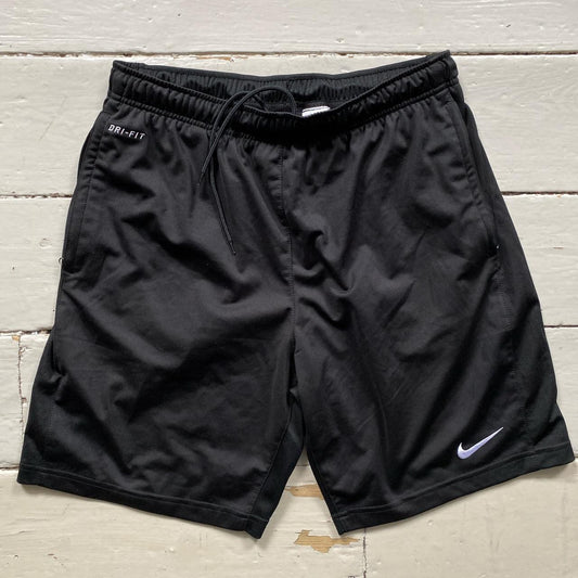 Nike Swoosh Black Shorts (Large)