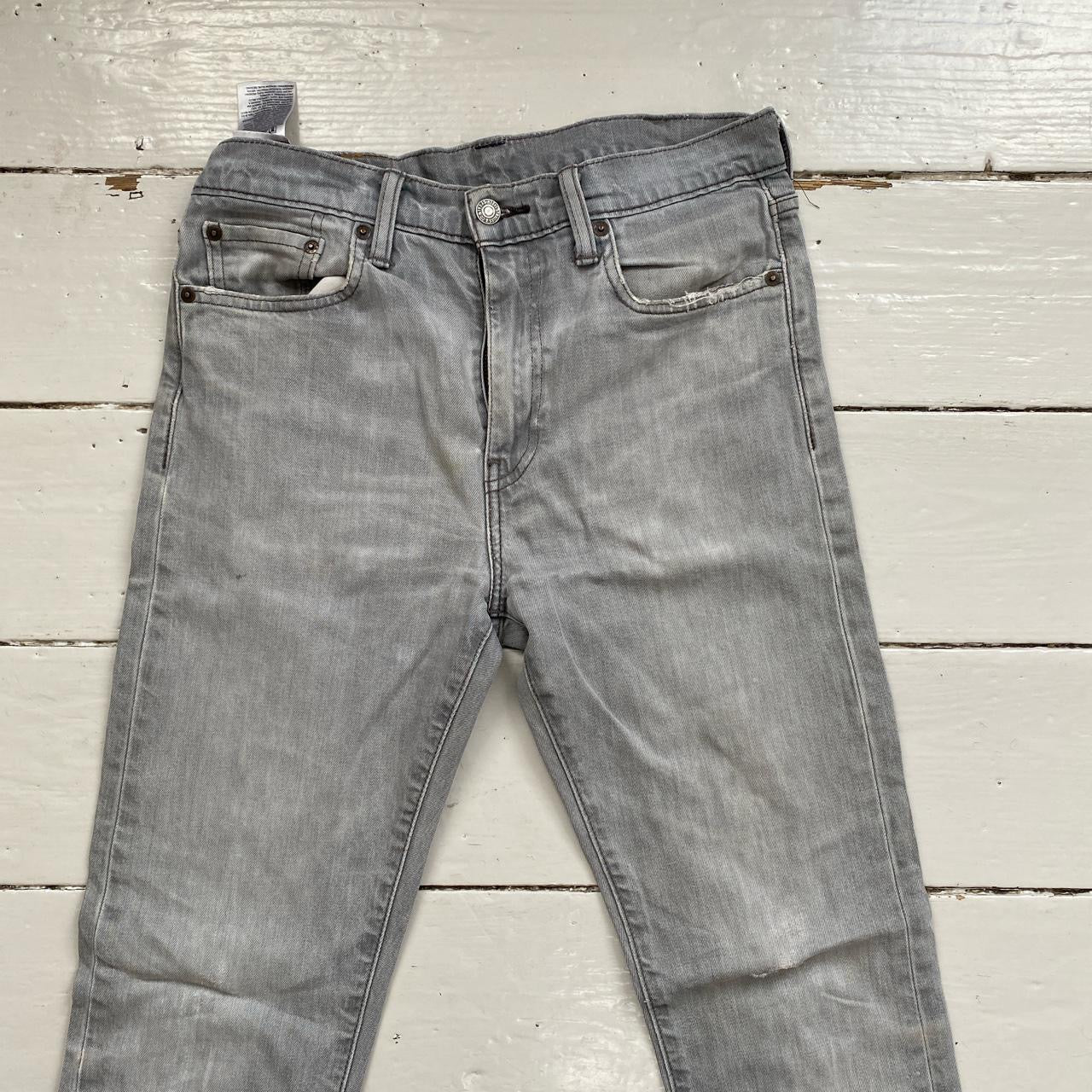 Levis Light Grey 522 Slim Jeans (30/34)