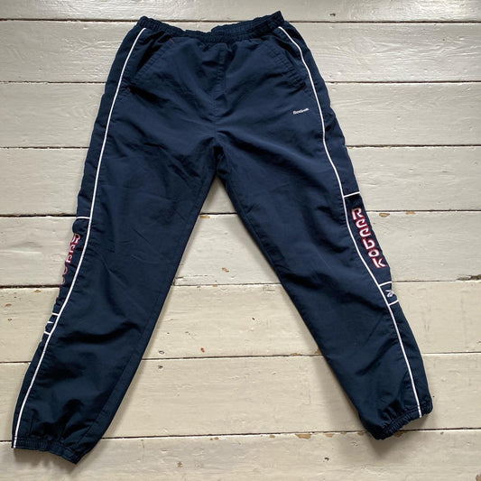 Reebok Spellout Navy Shell Bottoms (Large)