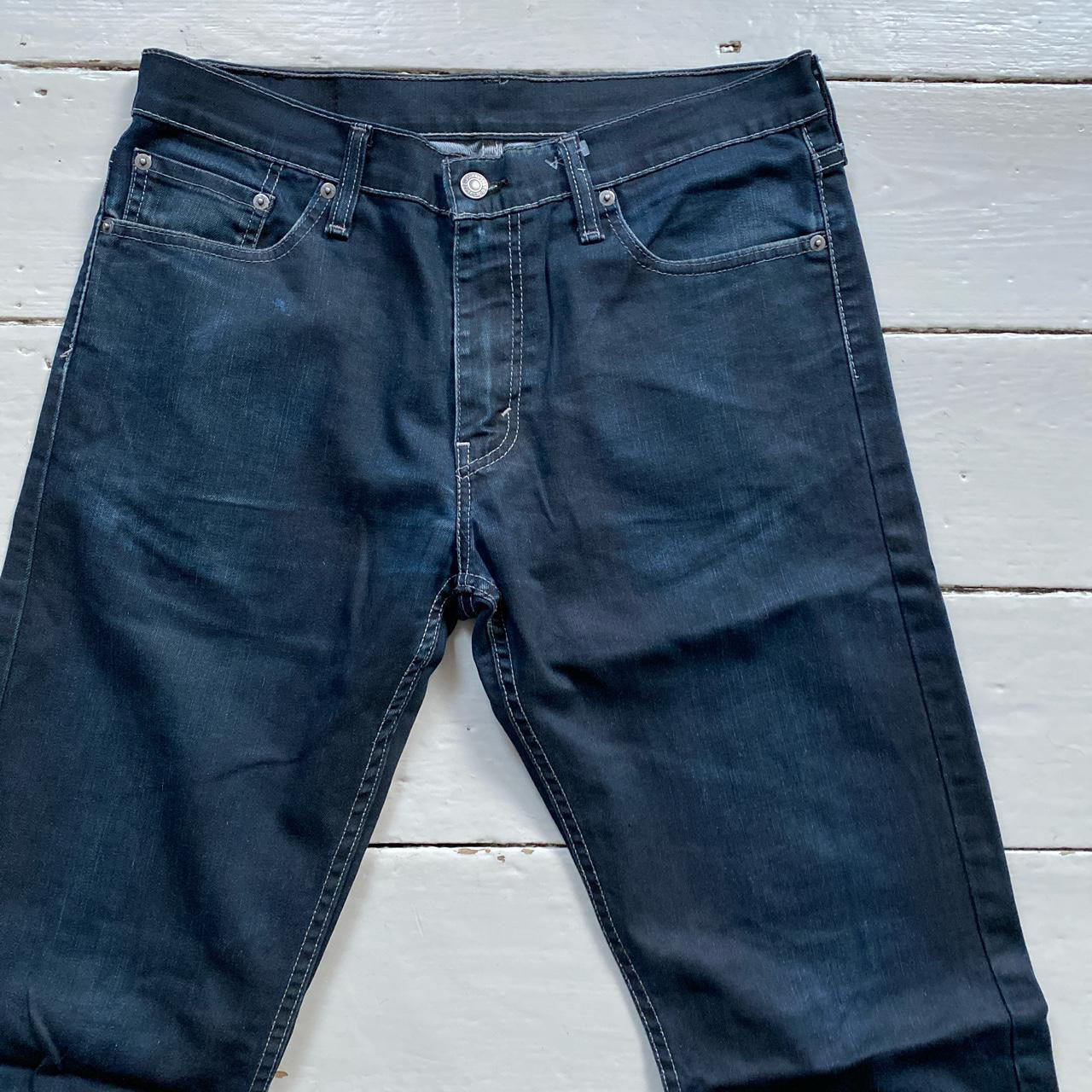 Levis 504 Dark Navy Jeans (32/32)