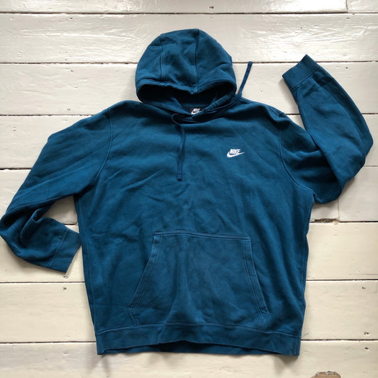Nike Swoosh Blue Hoodie (XXL)