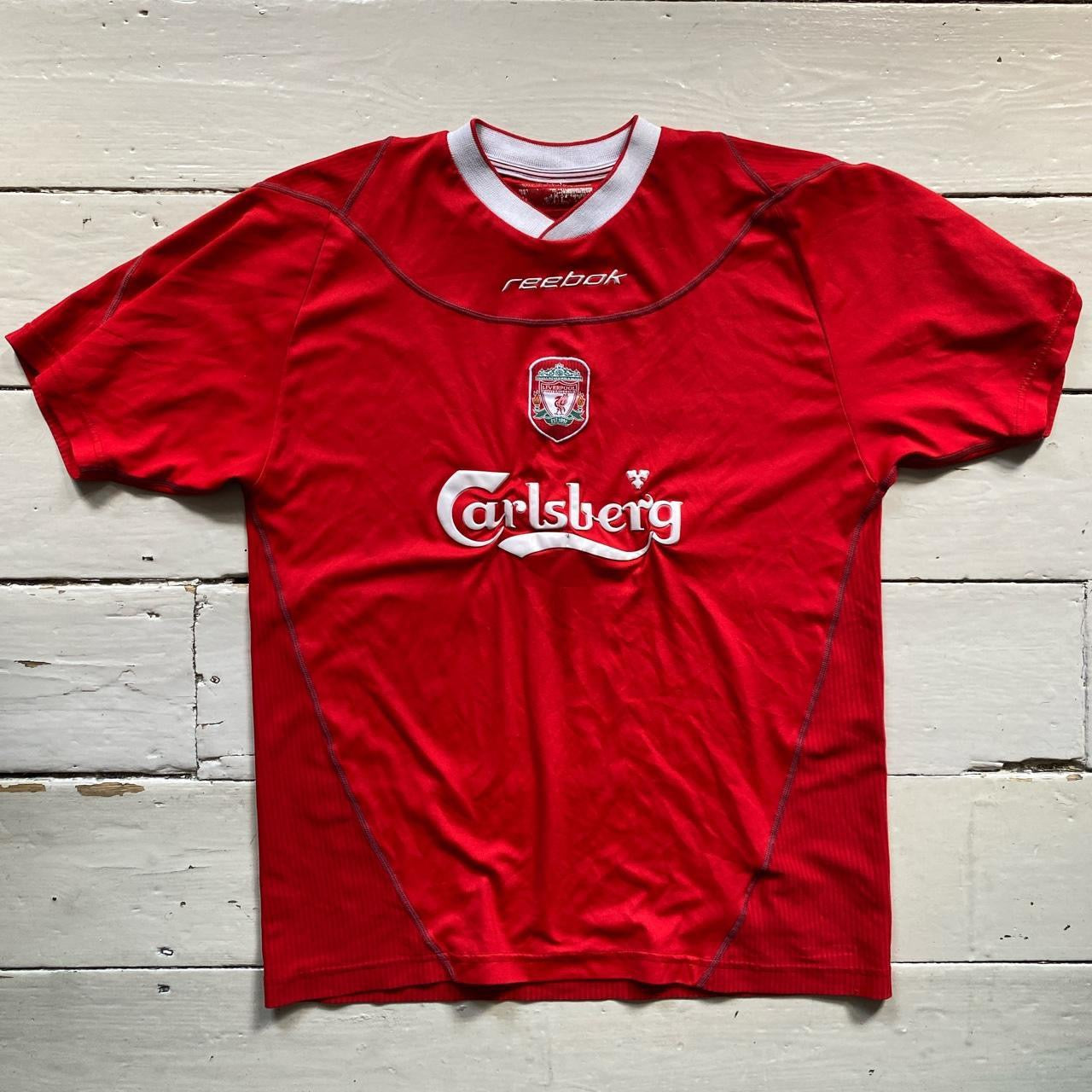 Liverpool Reebok Carlsberg Vintage Football Jersey (Large)