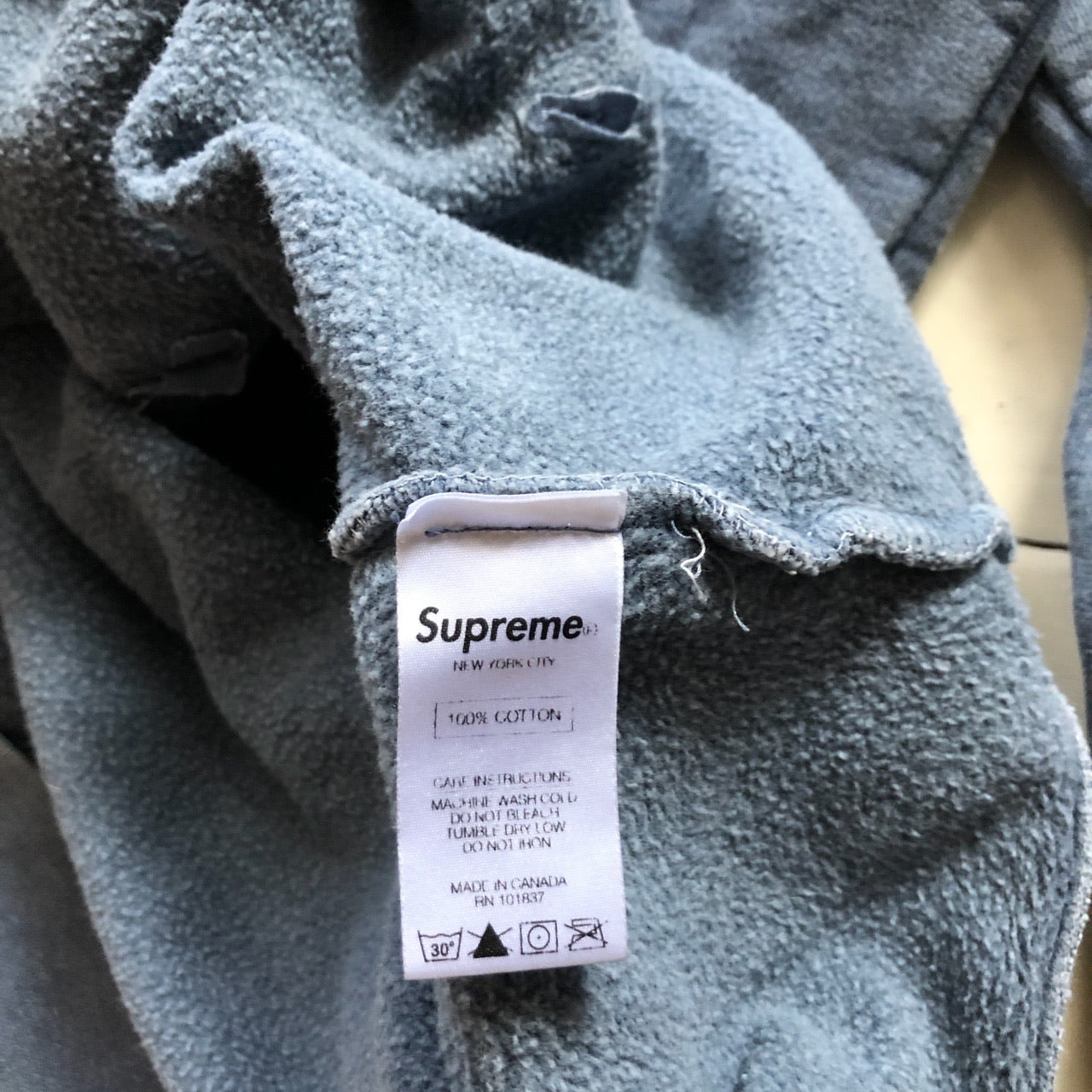 Supreme Blue Hoodie (Large)