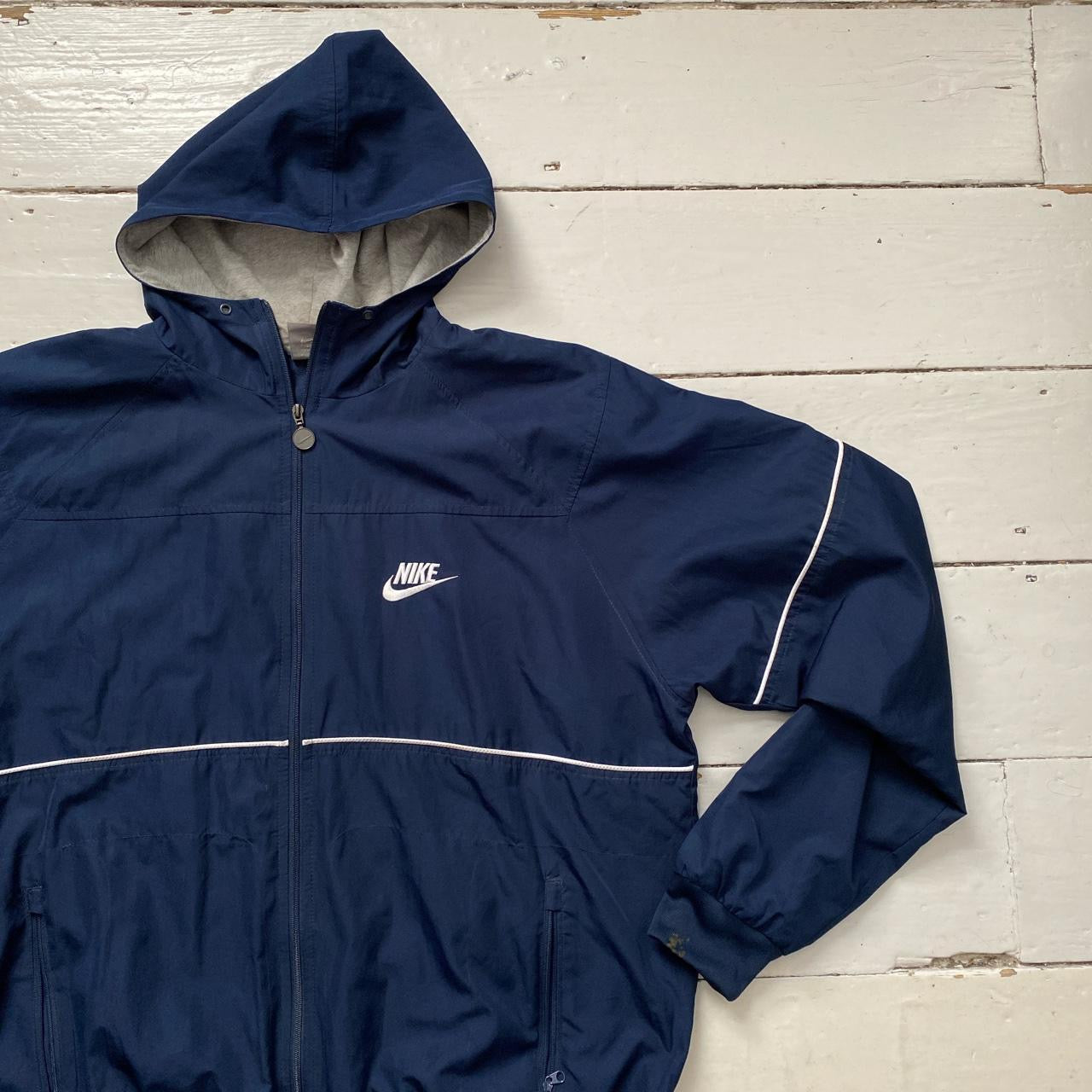 Nike Swoosh Navy Windbreaker (XL)