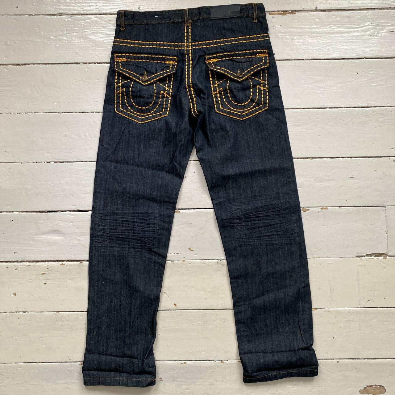 Raw Blue Big Stitch Jeans (36/36)