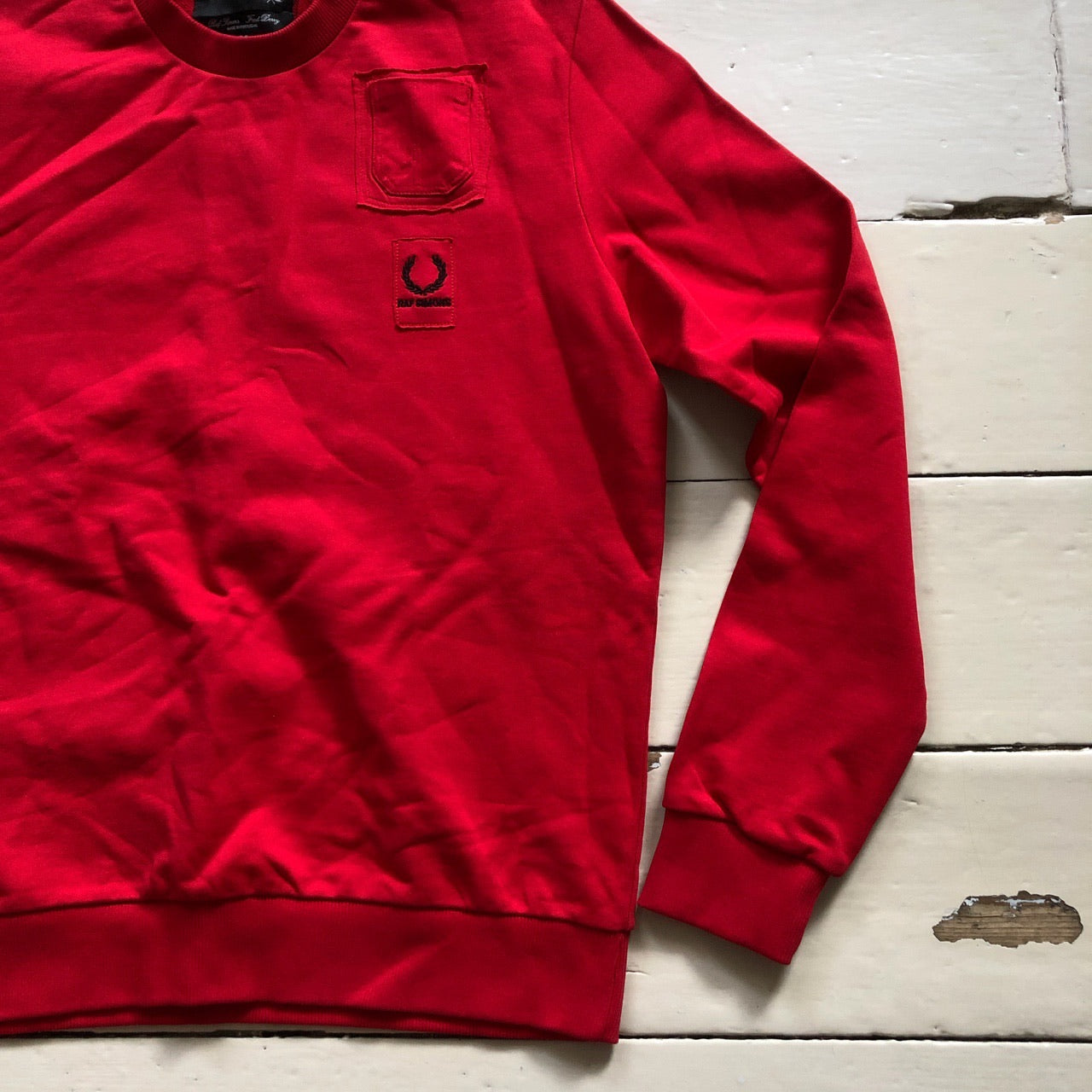 Raf Simons X Fred Perry Red Jumper (Small)