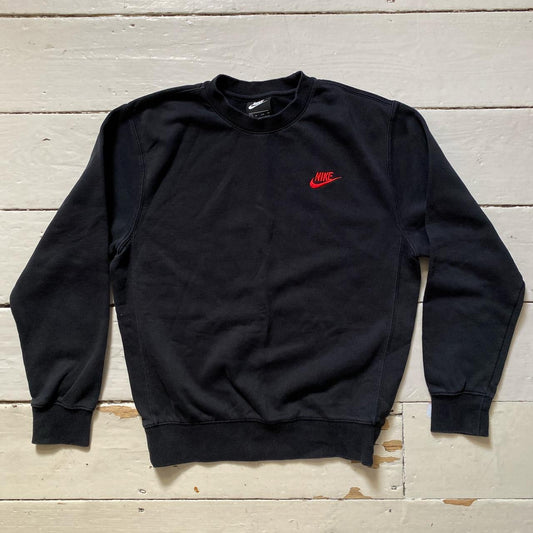 Nike Swoosh Black Jumper (XS)
