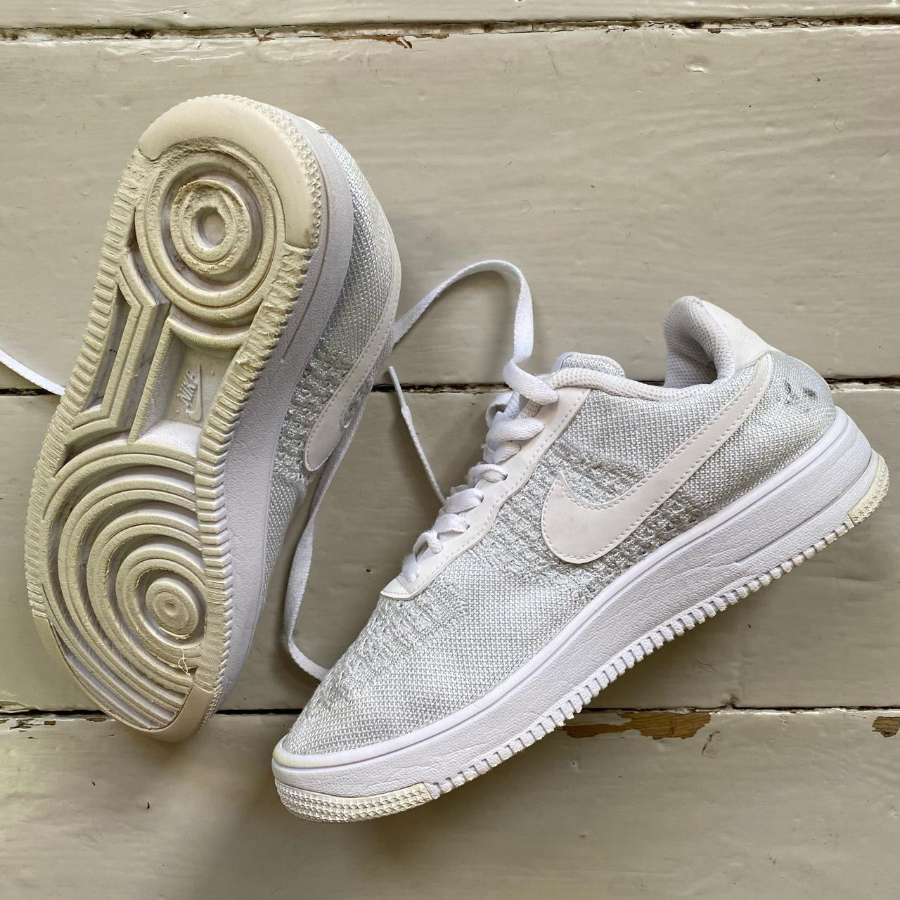 Nike Air Force 1 Flyknit White (UK 7.5)