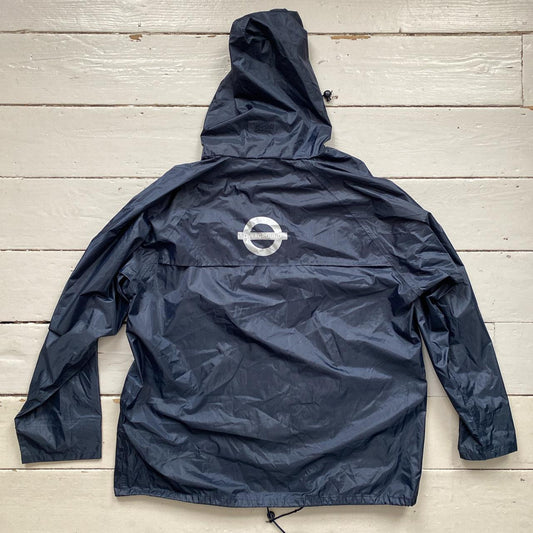 London Underground Navy Windbreaker Jacket (XL)